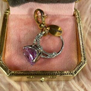 Juicy Couture Neiman Marcus purple engagement ring charm YJRU1729 RARE ltd ed